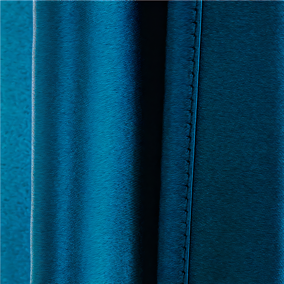 Rideau uni en satin bleu brillant 12541 ffsgsd