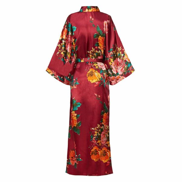 Kimono en satin pour femme à imprimé floral 15444 vyweds