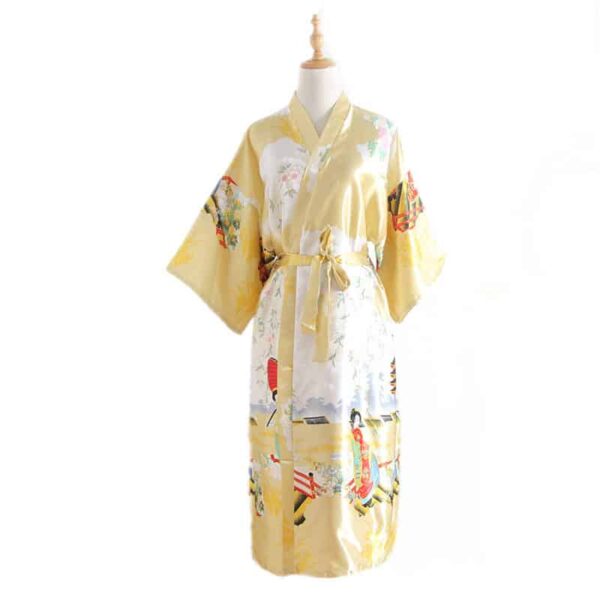 Kimono en satin pour femme imprimé asiatique 15468 crds21