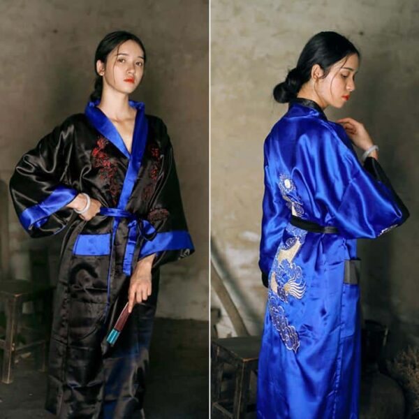 Kimono pour femme en satin réversible 15500 6n8niz