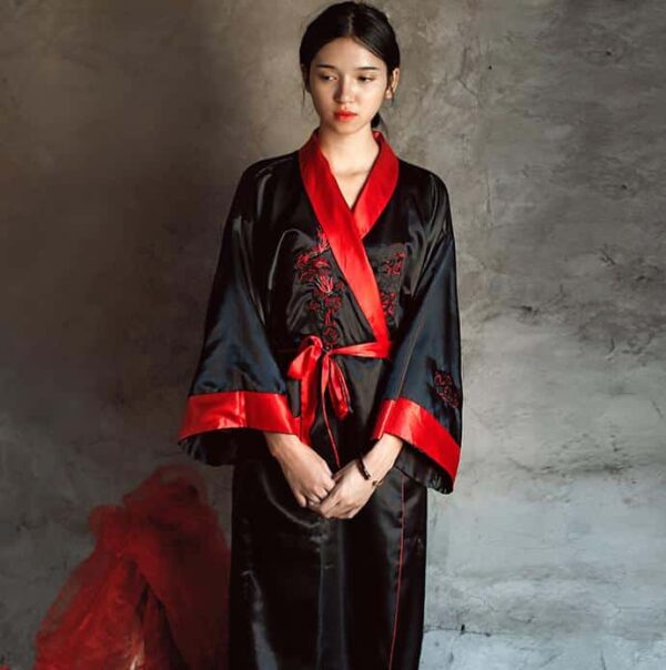 Kimono pour femme en satin réversible 15500 gvmnd5