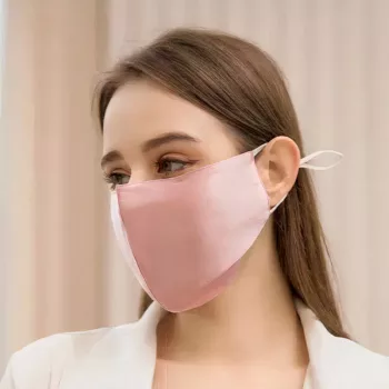 Masque facial soie et satin respirant